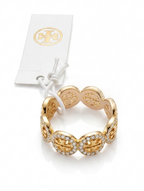 Tory Burch Jewelry - Tory Burch Miller Pavé Ring - Gold Plated